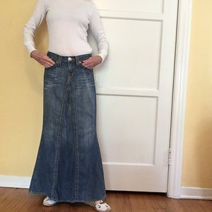 True Religion jean skirt